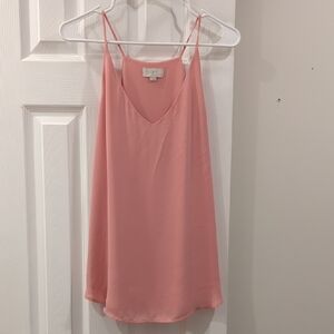 LOFT Pink Camisole Top with Thin Straps